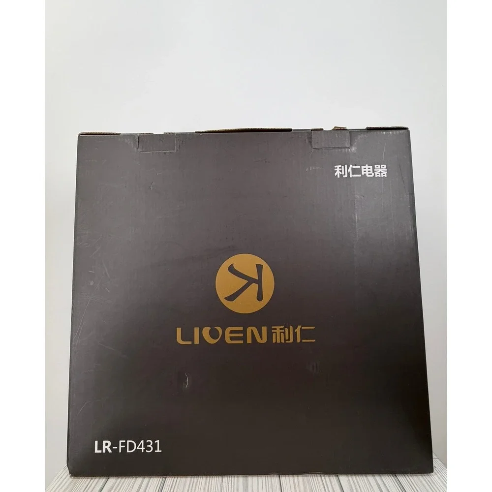 Liven Dual Plate Crepe Griddle/Electric Pancake Maker LR-FD431 1400W Black NEW